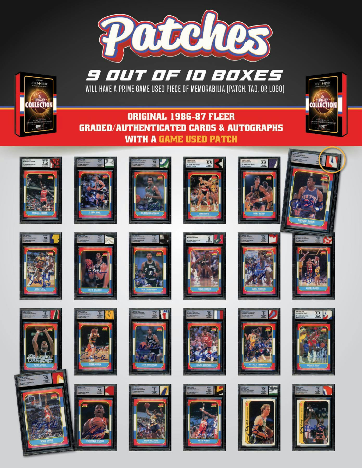 Jersey Fusion: The 1986-87 Collection Basketball, Hobby Box (5-Pack)