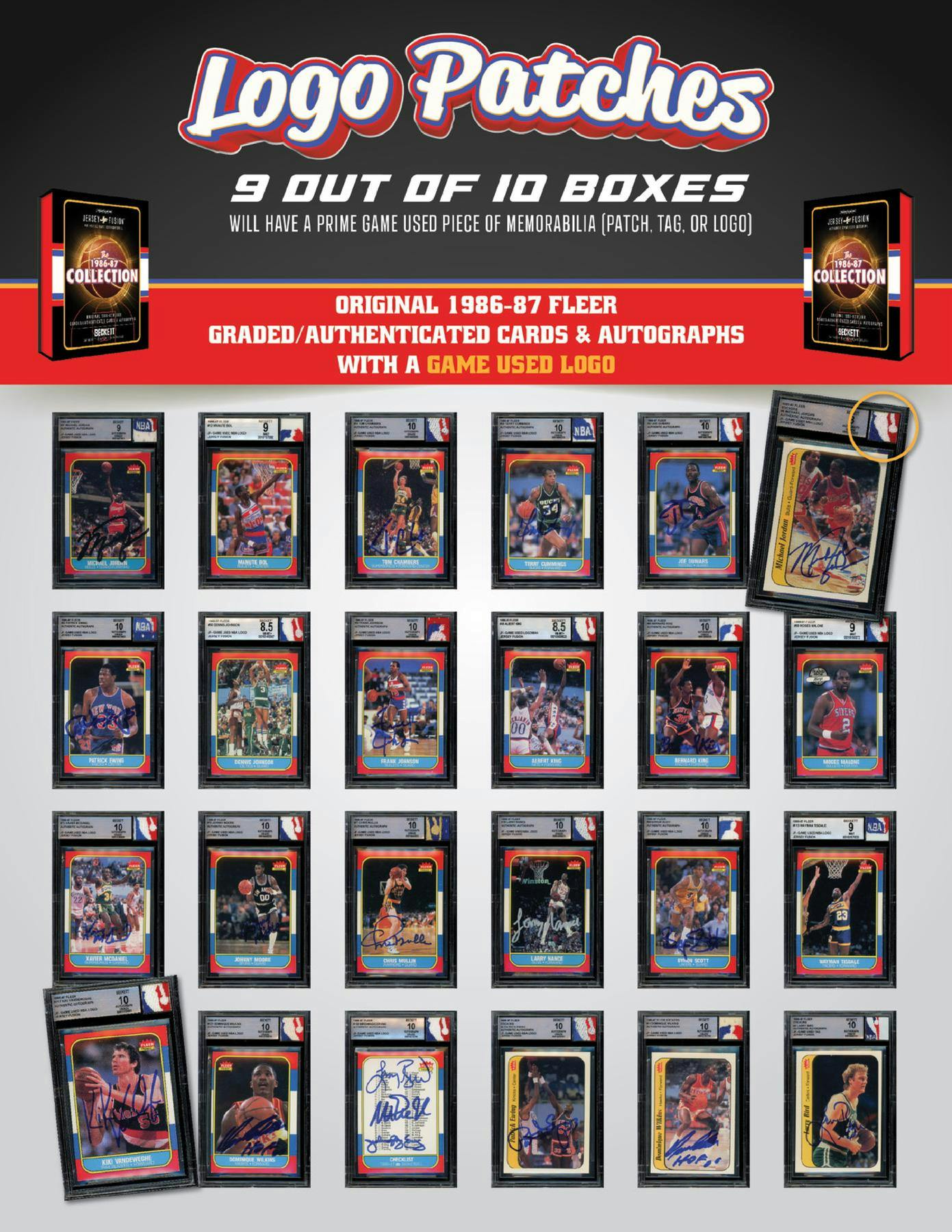 Jersey Fusion: The 1986-87 Collection Basketball, Hobby Box (5-Pack)