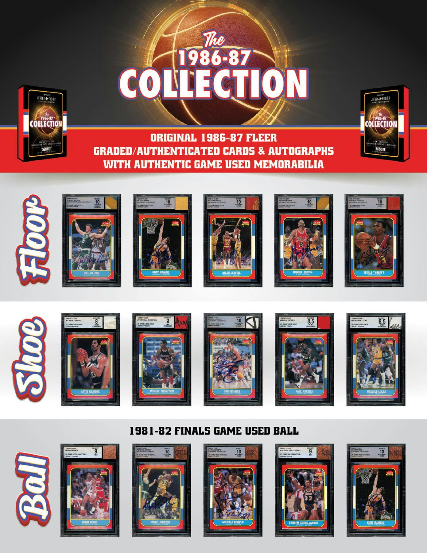 Jersey Fusion: The 1986-87 Collection Basketball, Hobby Box (5-Pack)