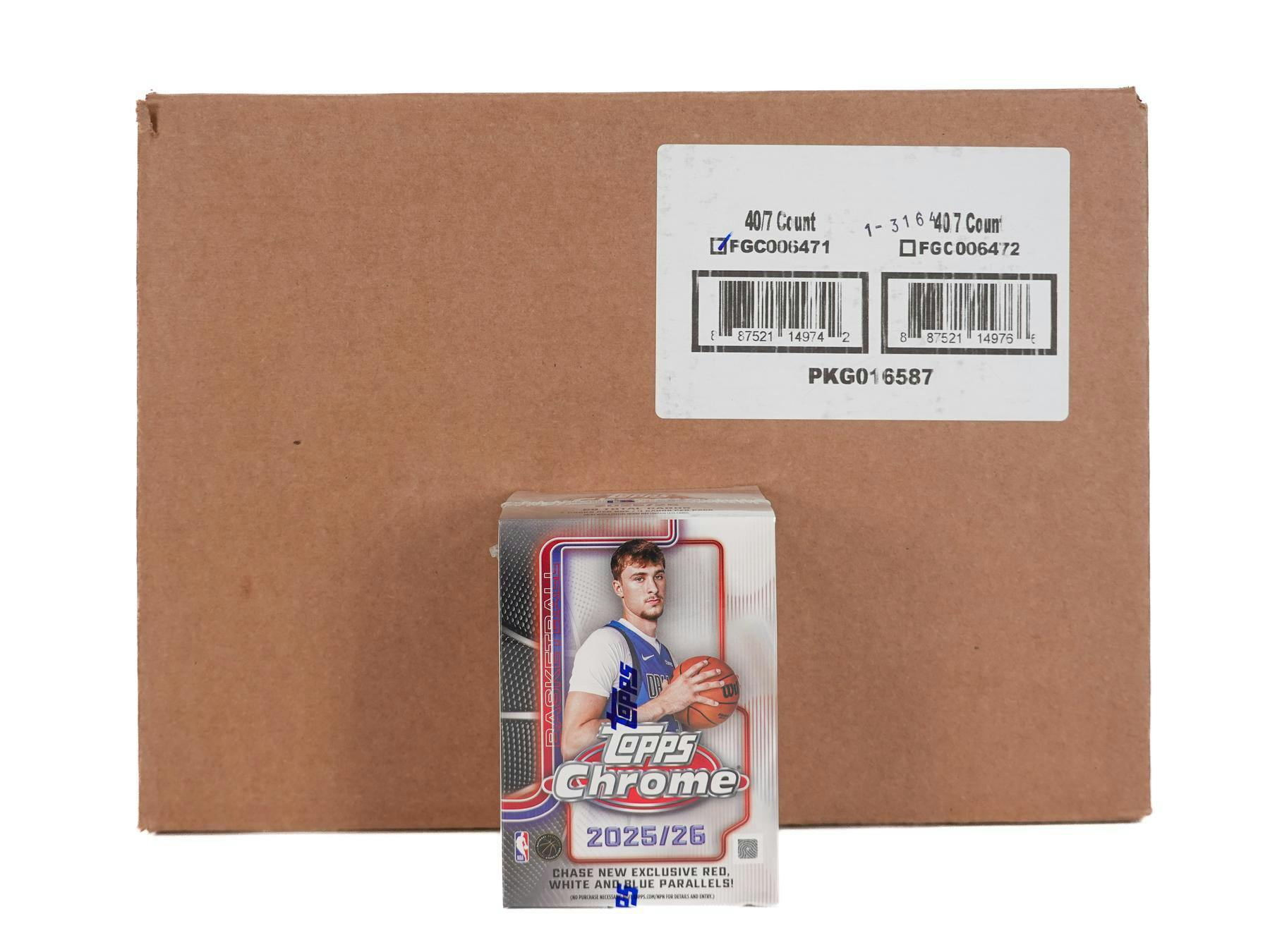 2025-26 Topps Chrome Basketball 7-Pack Blaster 40-Box Case (12/18)