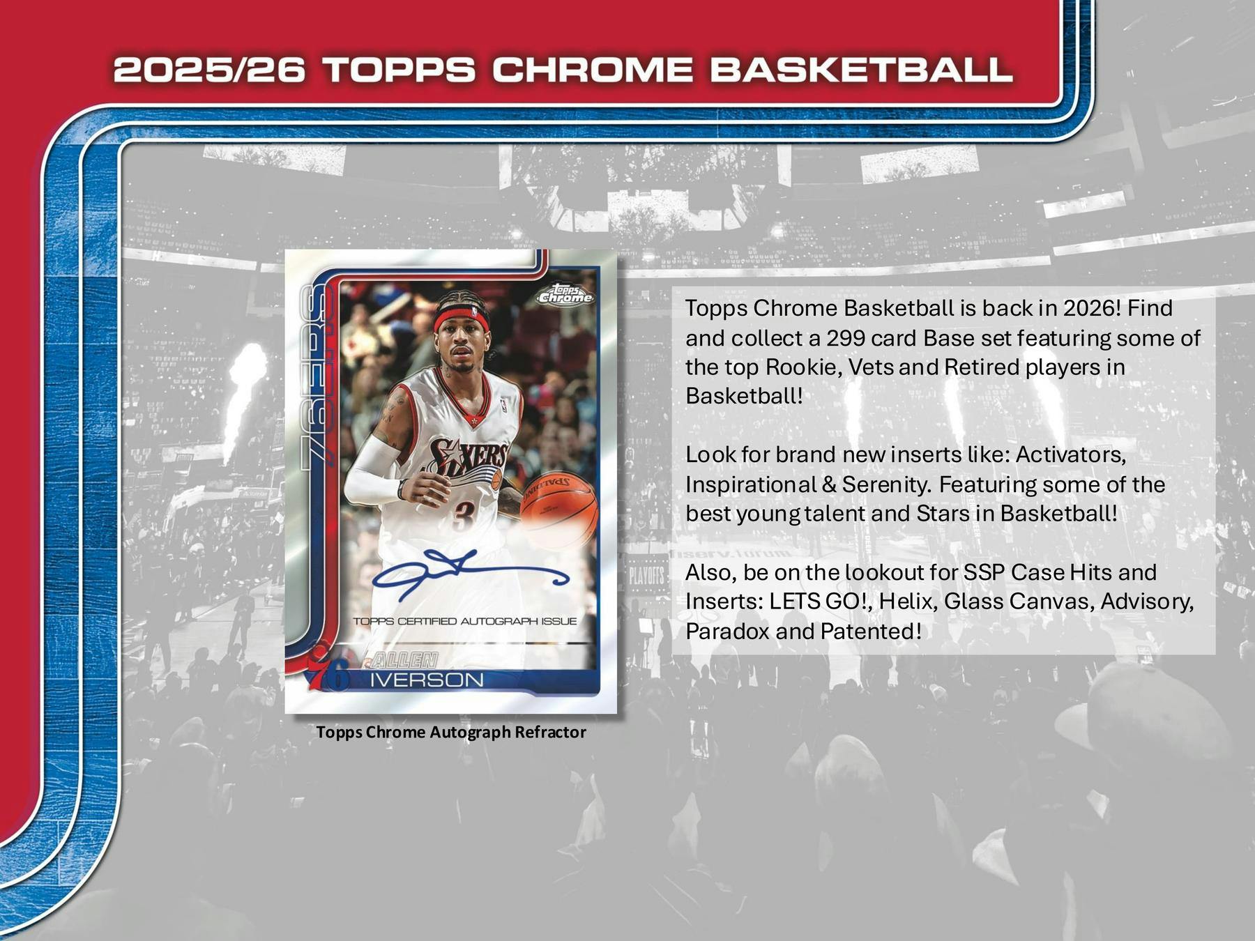 2025-26 Topps Chrome Basketball 7-Pack Blaster 40-Box Case (12/18)
