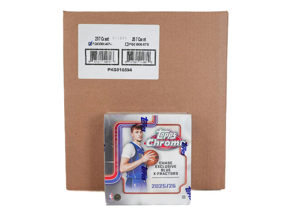 2025-26 Topps Chrome Basketball Mega 20-Box Case (12/18)