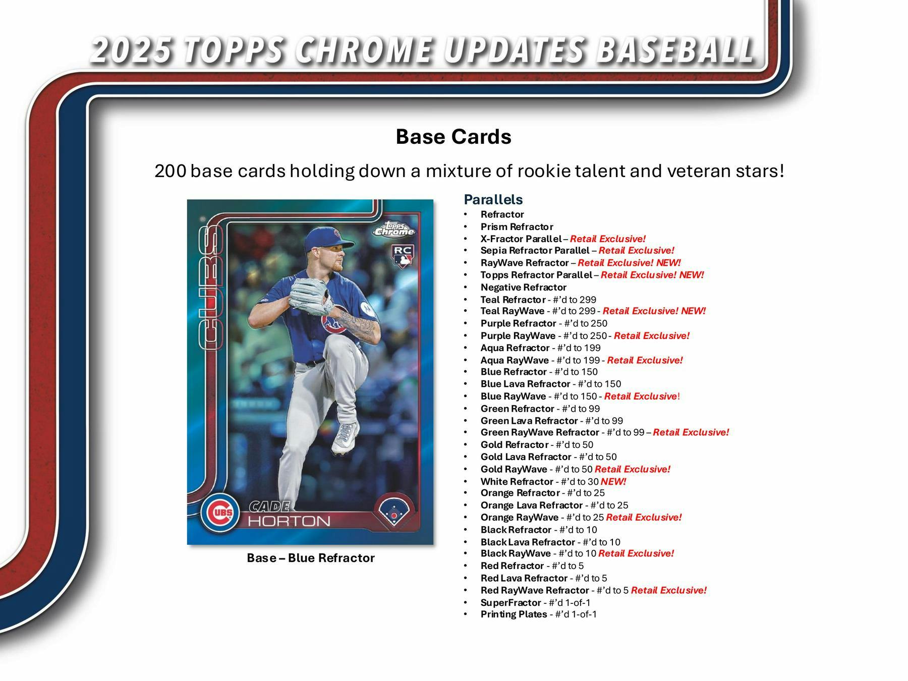 2025 Topps Chrome Update Series Baseball Mega 20-Box Case (12/17)