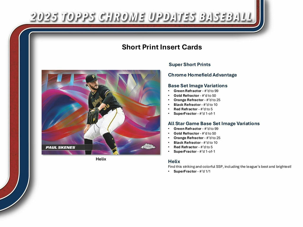 2025 Topps Chrome Update Series Baseball Mega 20-Box Case (12/17)