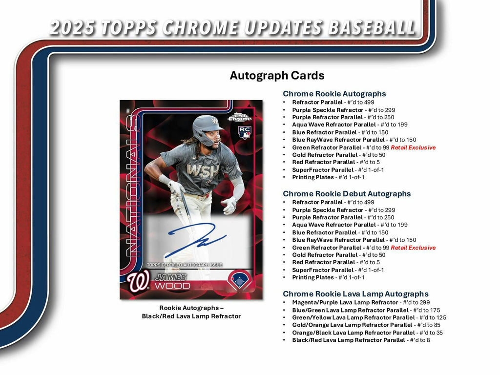 2025 Topps Chrome Update Series Baseball Mega 20-Box Case (12/17)