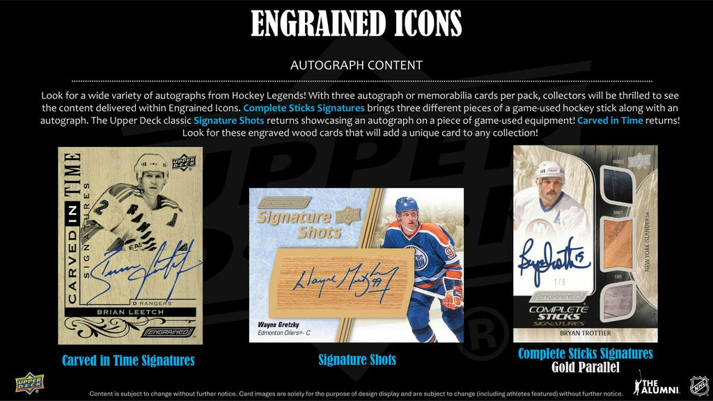 2024-25 Upper Deck Engrained Icons Hockey Hobby Box (12/17)