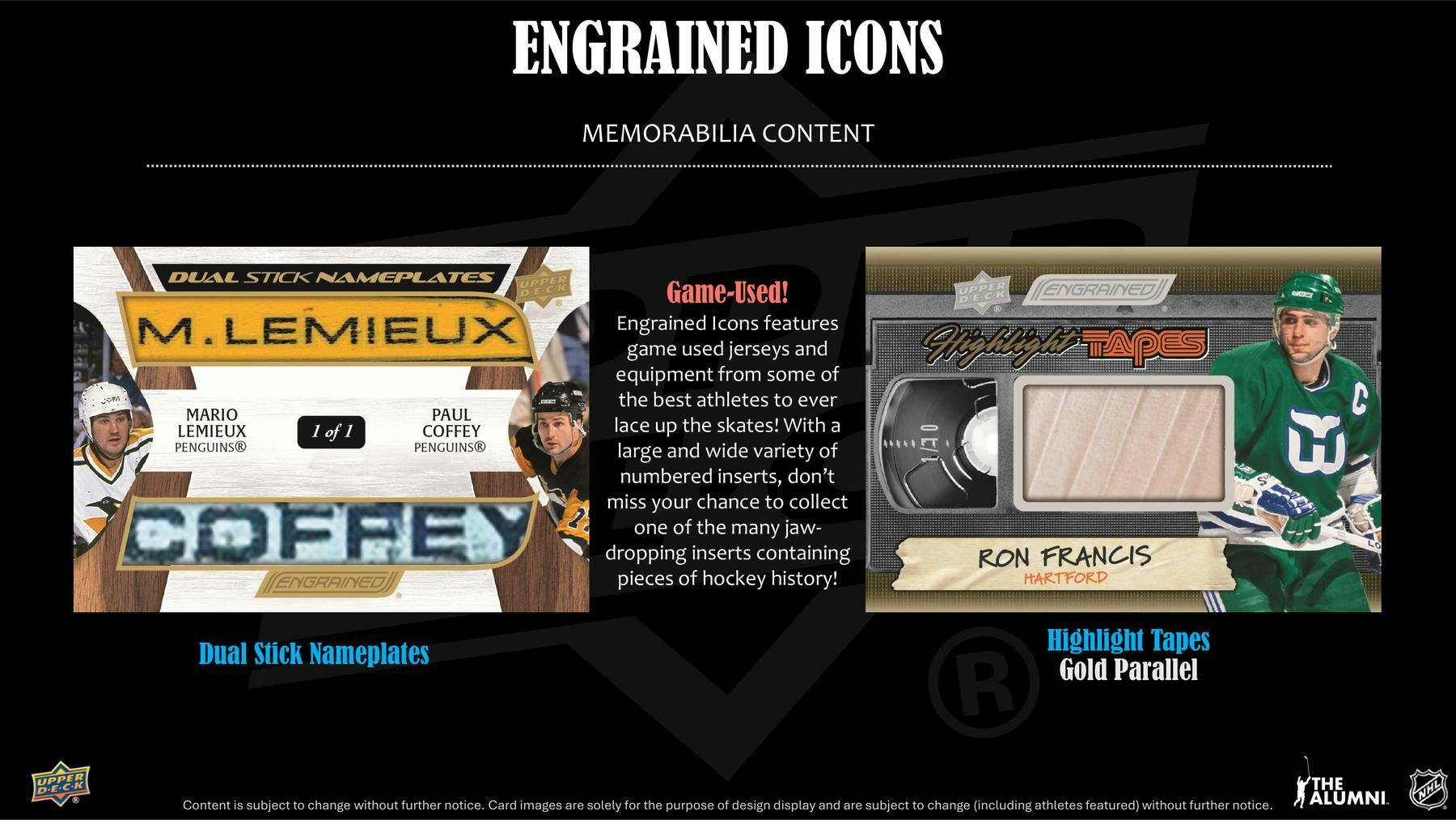 2024-25 Upper Deck Engrained Icons Hockey Hobby Box (12/17)