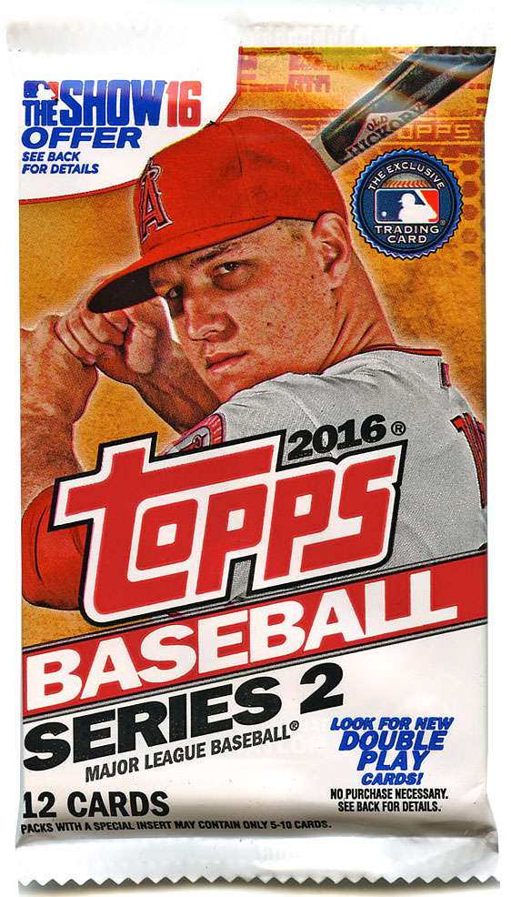 2016 Topps Series 2 Baseball Trading Card Pack