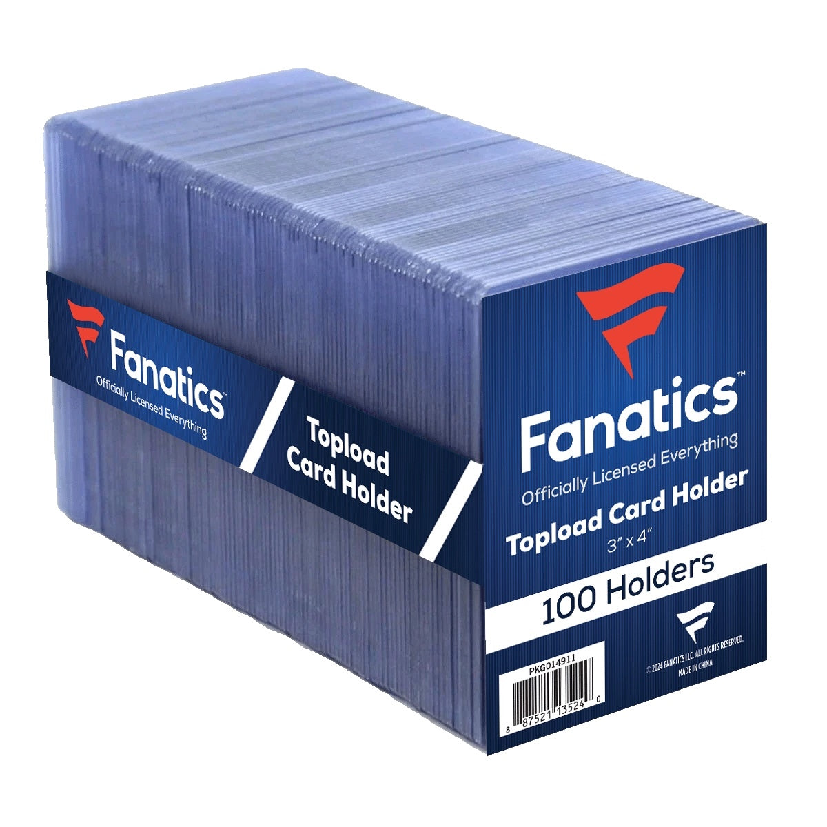 Fanatics 35pt 3x4 Top Loaders, 100ct Pack