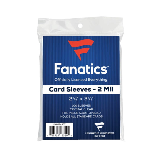 Fanatics Standard Soft Sleeves (2-5/8”x3-5/8”), 100ct