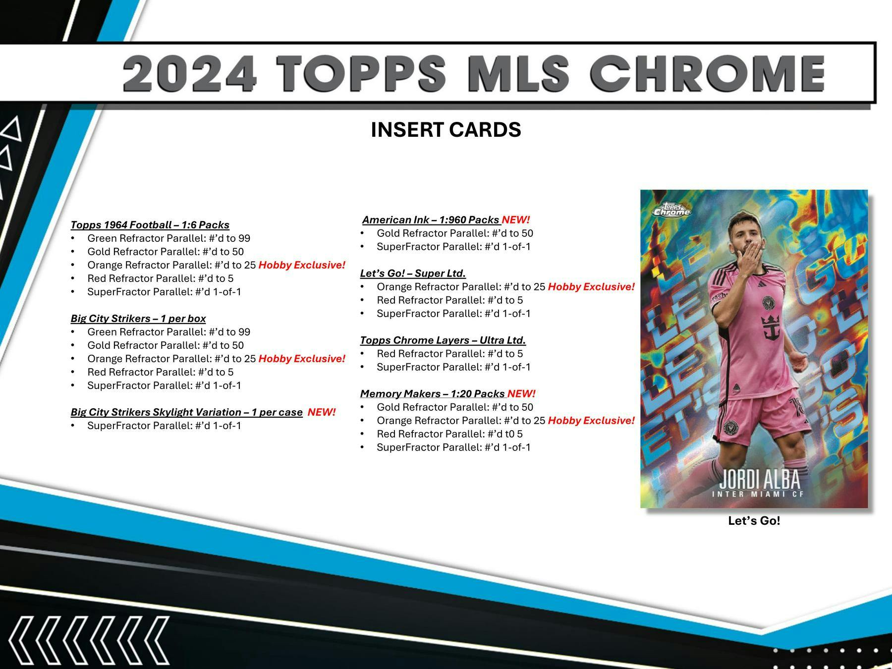 2024 Topps MLS Major League Soccer Chrome Hobby Pack