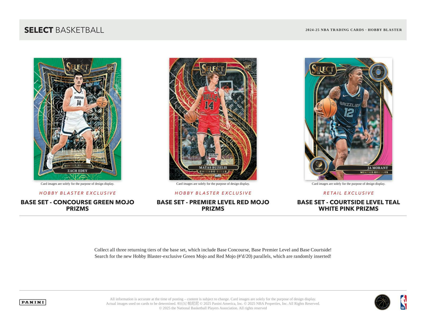 2024-25 Panini Select Basketball 6-Pack Hobby Blaster 20-Box Case