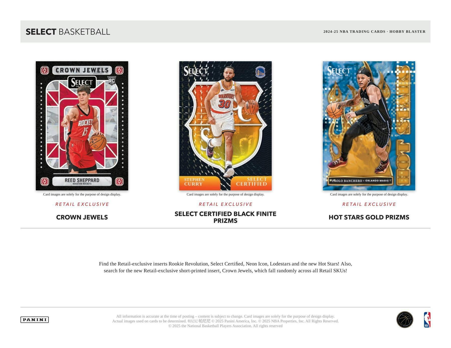 2024-25 Panini Select Basketball 6-Pack Hobby Blaster 20-Box Case