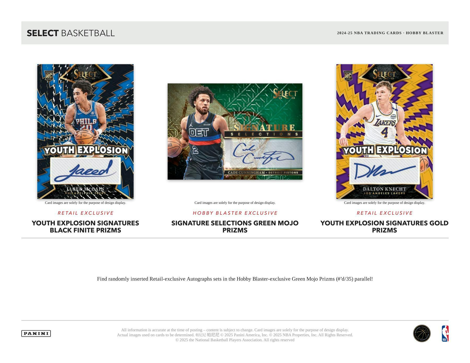 2024-25 Panini Select Basketball 6-Pack Hobby Blaster 20-Box Case
