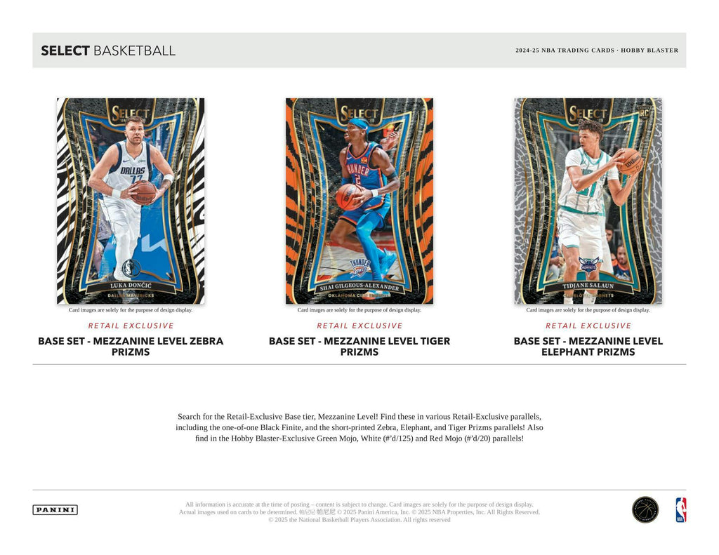 2024-25 Panini Select Basketball 6-Pack Hobby Blaster 20-Box Case