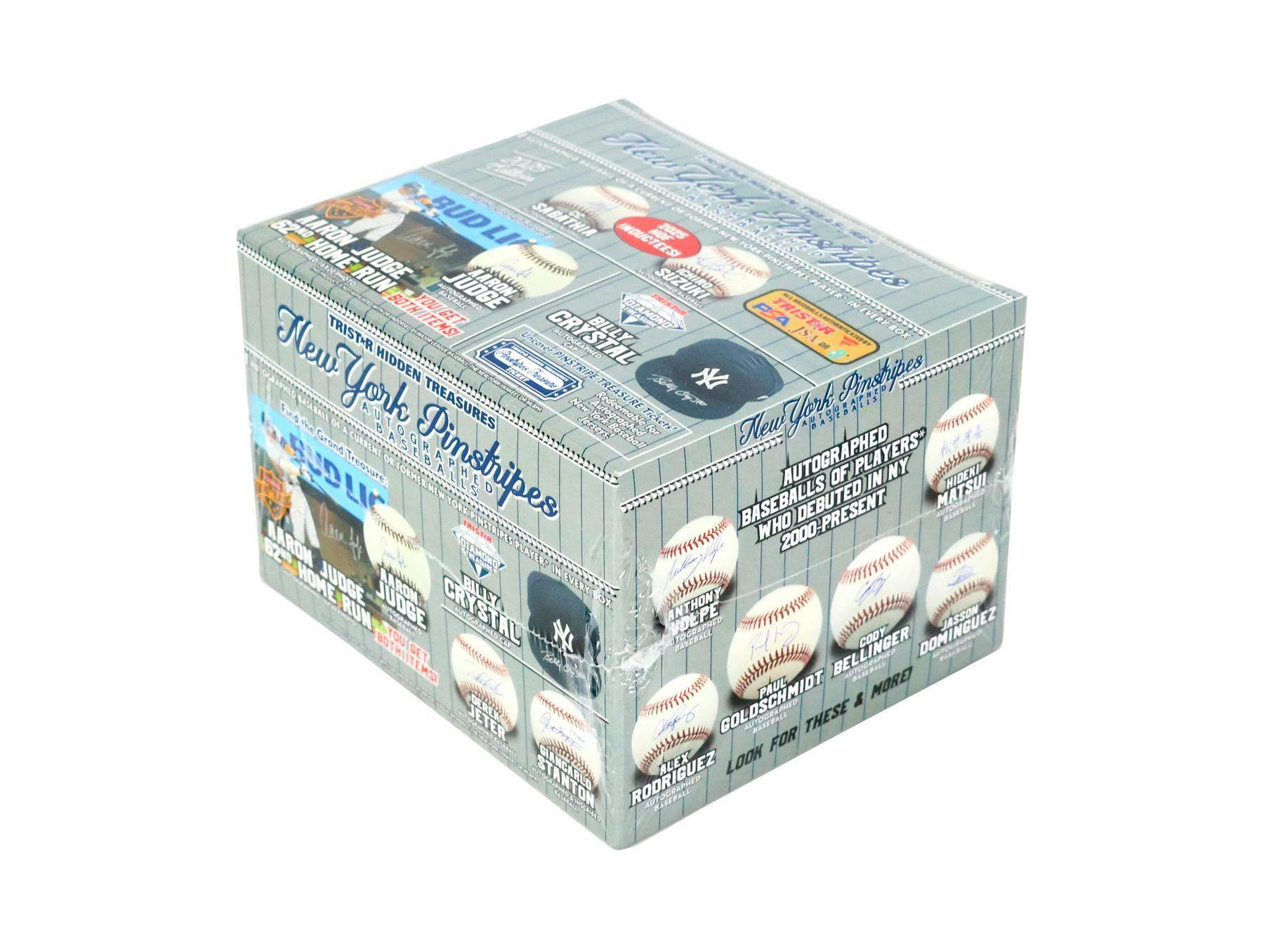 2025 TriStar New York Pinstripes Autographed Baseball Hobby Box (4/30)