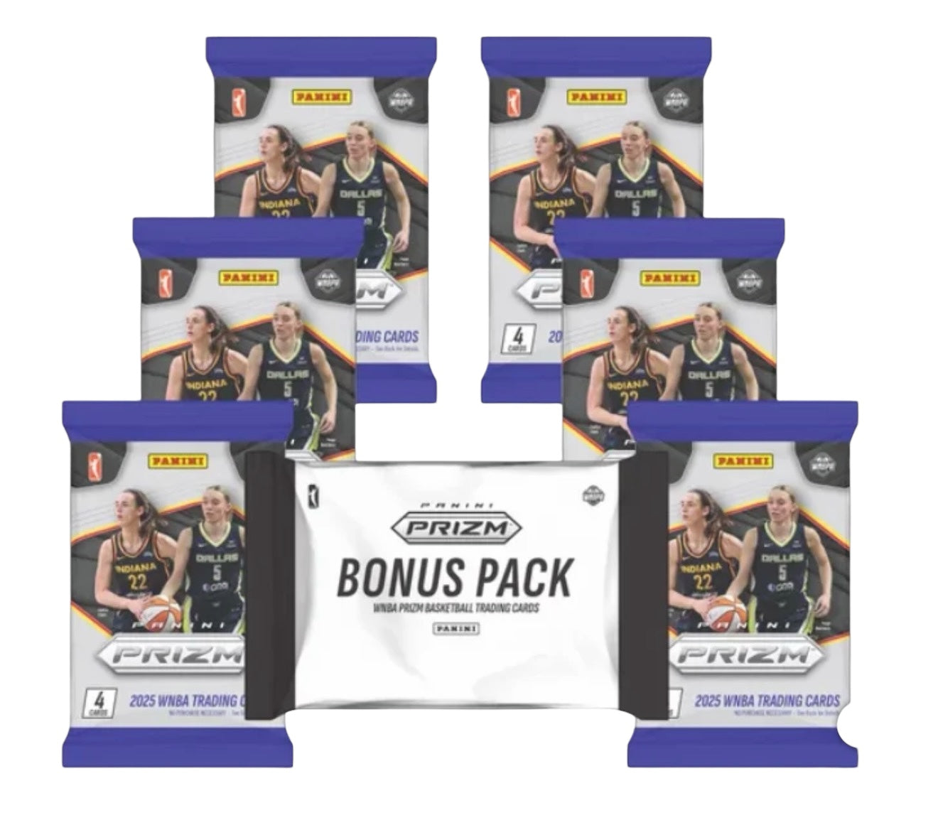 2025 Panini Prizm WNBA Basketball Trading Cards Bundle