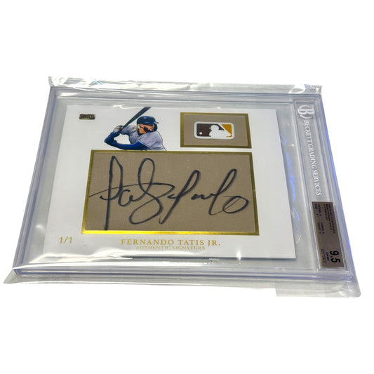 2023 The Bar Cut Autographs #BAR612 Fernando Tatis Jr. 8x10 Printed Bar (BGS 9.5)
