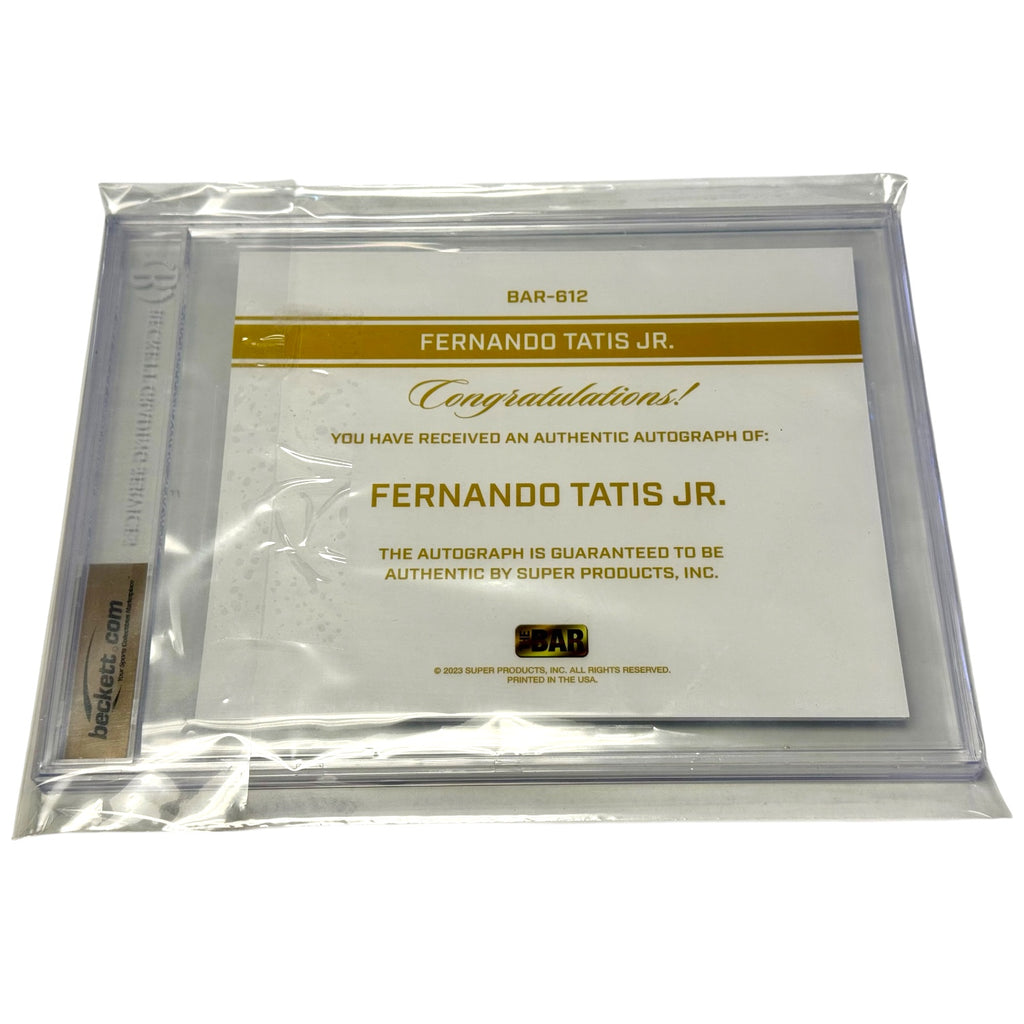 2023 The Bar Cut Autographs #BAR612 Fernando Tatis Jr. 8x10 Printed Bar (BGS 9.5)
