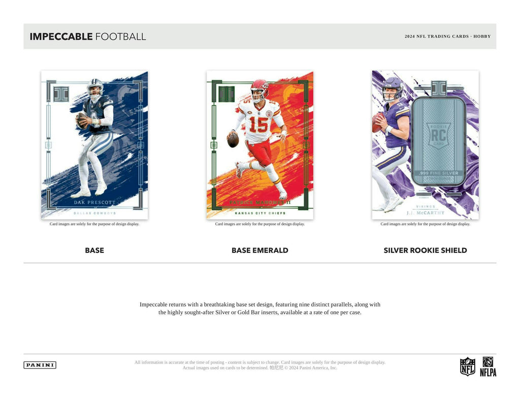 2024 Panini Impeccable Football Hobby Box (5/2)
