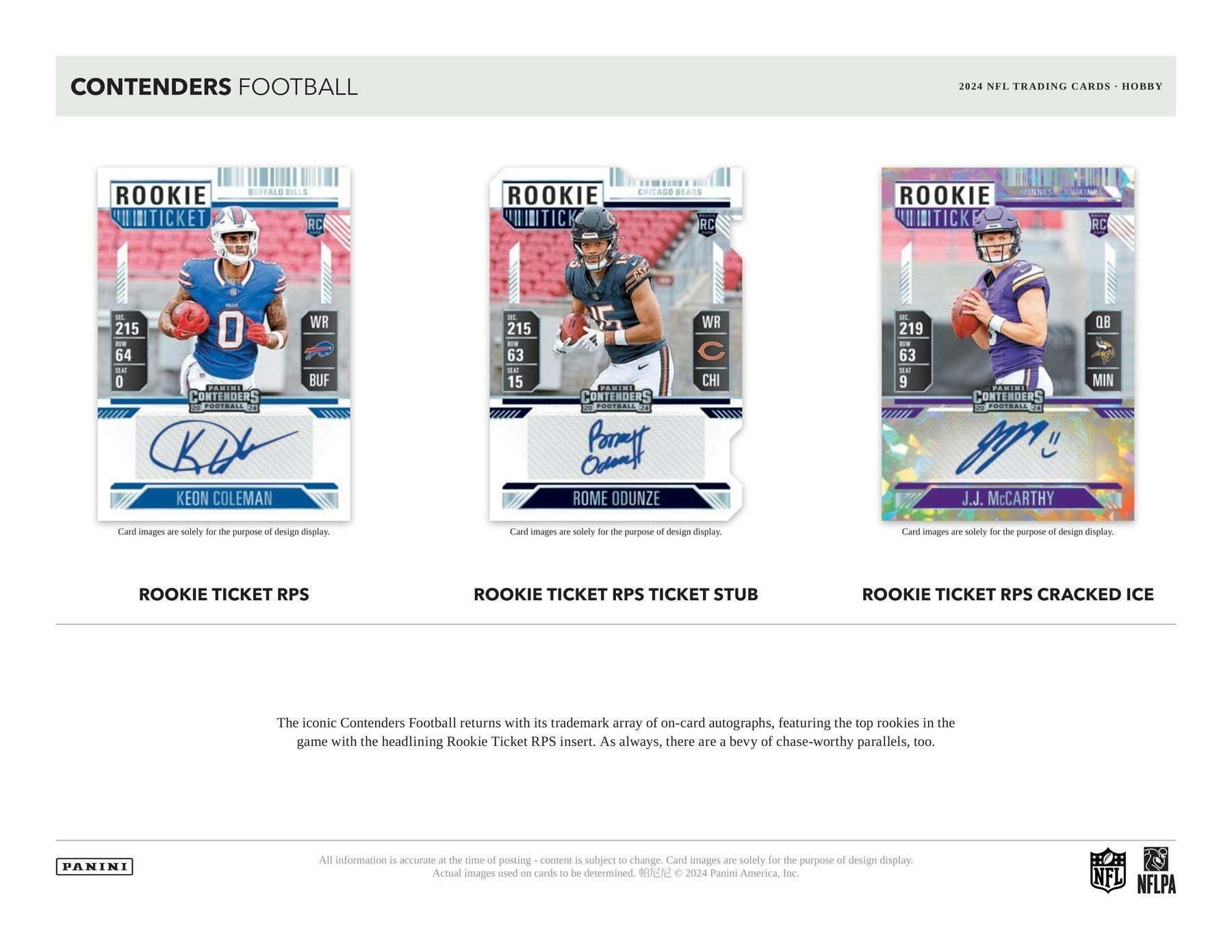 2024 Panini Contenders Football Hobby Box (6/11)