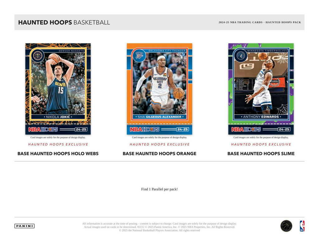 2024-25 Panini Haunted Hoops Halloween Basketball Trading Card Treats Bundle