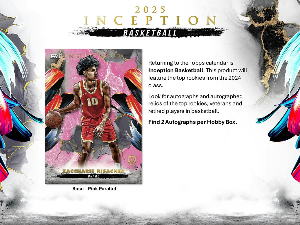 2024-25 Topps Inception Basketball Hobby Box (9/11)