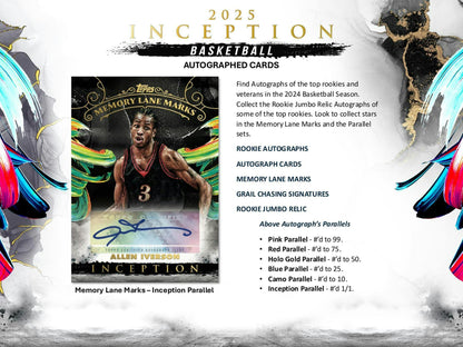 2024-25 Topps Inception Basketball Hobby Box (9/11)