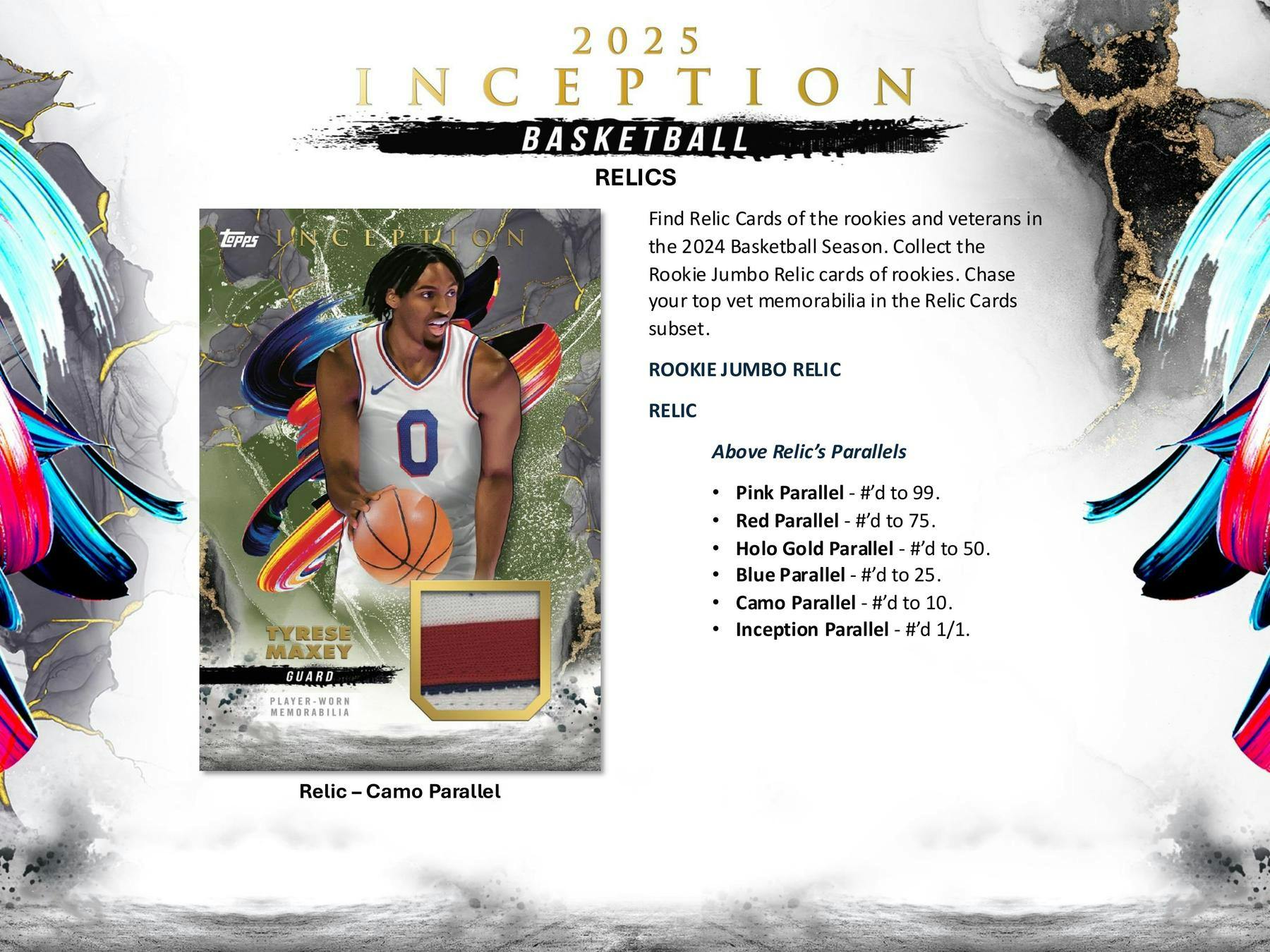 2024-25 Topps Inception Basketball Hobby Box (9/11)