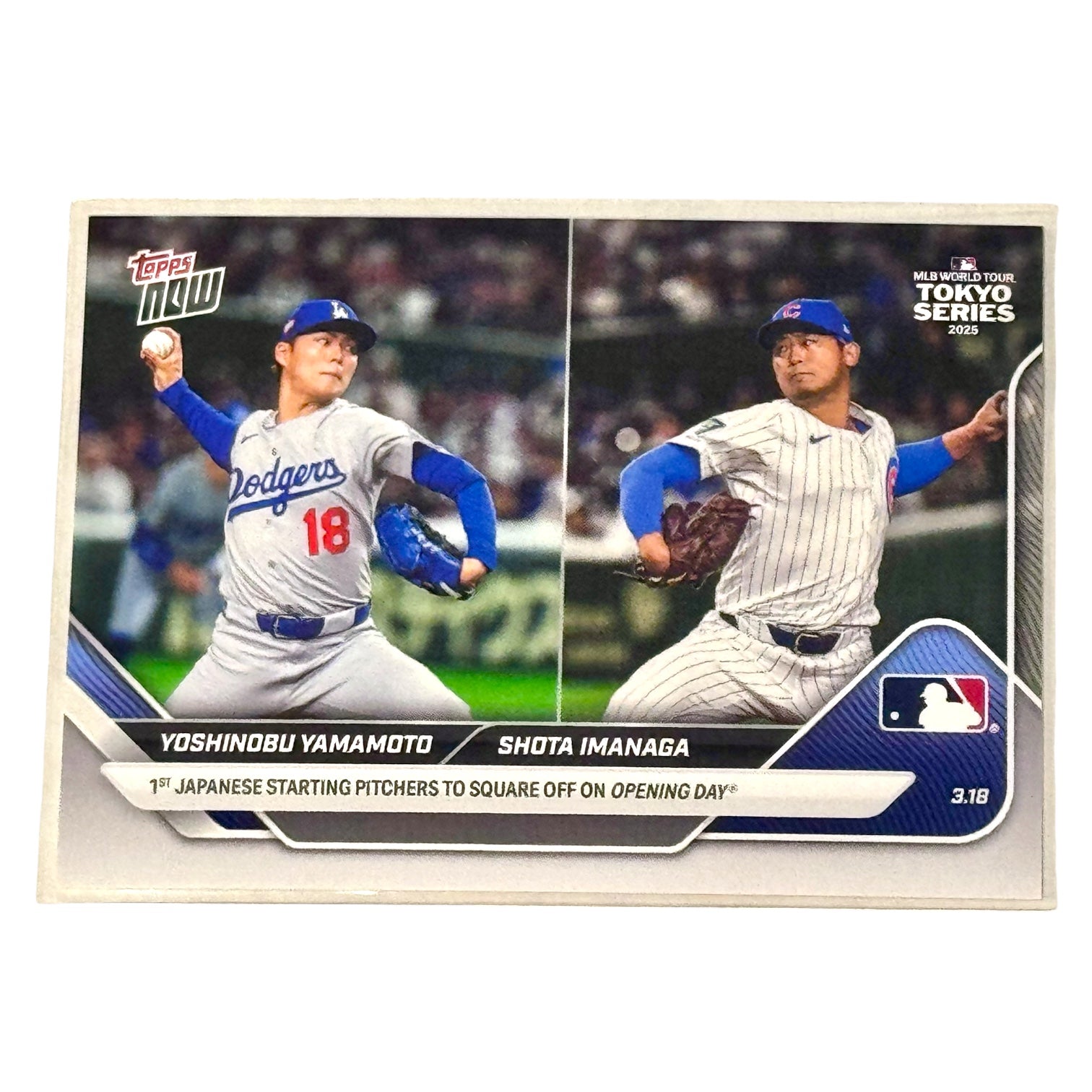 2025 Topps Now MLB Tokyo Series Yoshinobu Yamamoto / Shota Imanaga 1st Japanese Starting Pitchers to Square Off on Opening Day (3.18.25) #2
