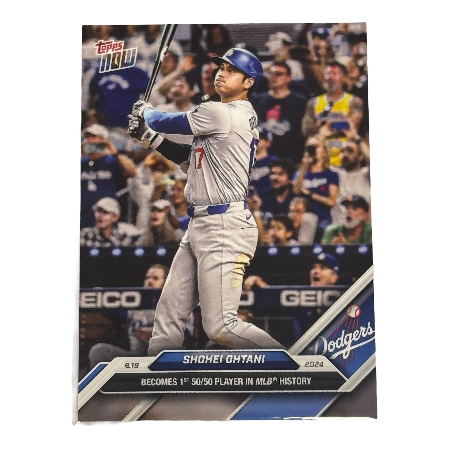 2025 Topps Now MLB Shohei Ohtani Becomes 1st 50/50 Player in MLB History #722