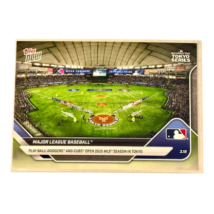 2025 Topps Now MLB Tokyo #1 Play Ball 20-Card Pack (Chase: Autos, Numbered Cards)