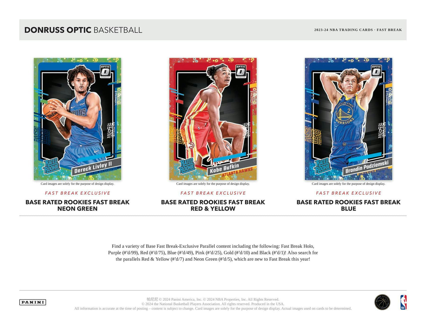 2023-24 Panini Donruss Optic Basketball Fast Break, Hobby Box