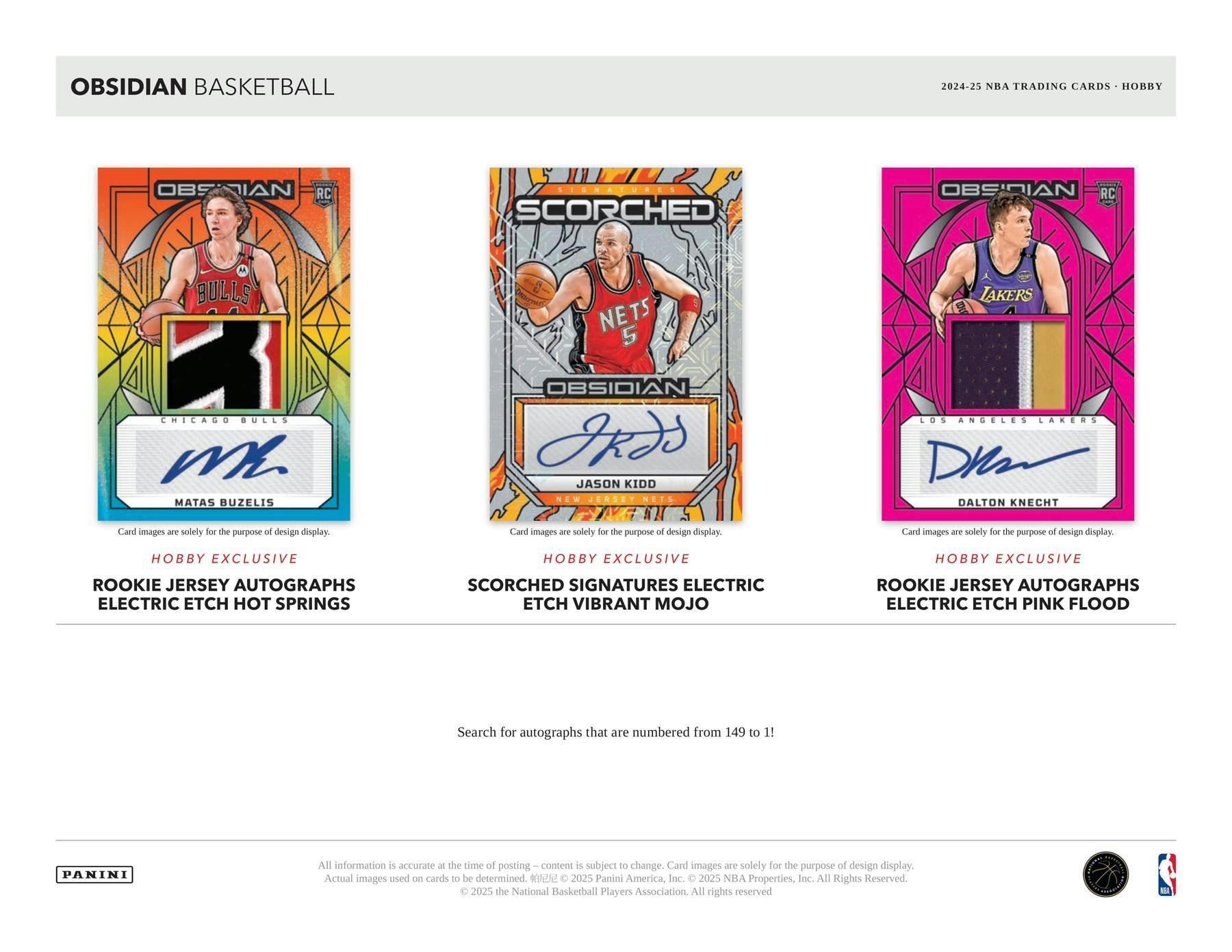 2024-25 Panini Obsidian Basketball Hobby Box (9/12)