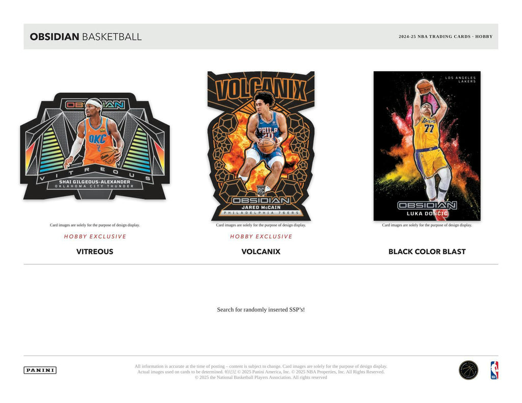 2024-25 Panini Obsidian Basketball Hobby Box (9/12)