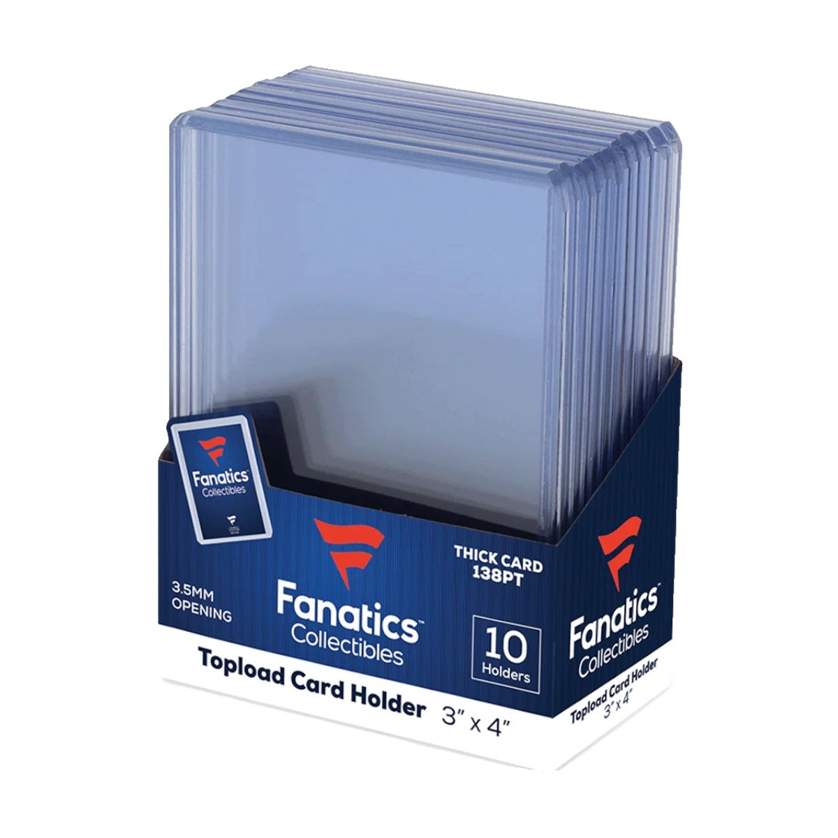 Fanatics 3x4 Thick Toploaders (138pt), 10ct Pack
