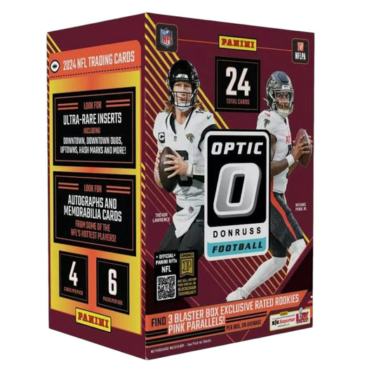 2024 Panini Donruss Optic Football 6-Pack Blaster Box (Pink Parallels!)