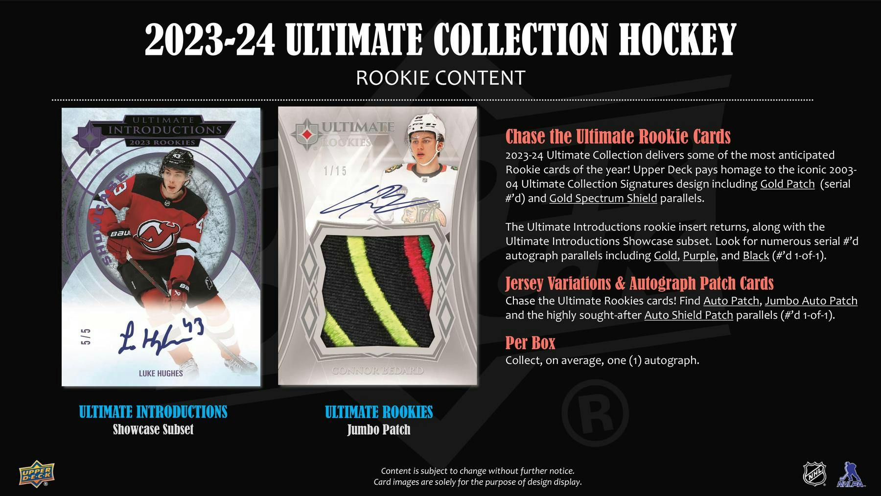 2023-24 Upper Deck Ultimate Collection Hockey Hobby Box (5/7)