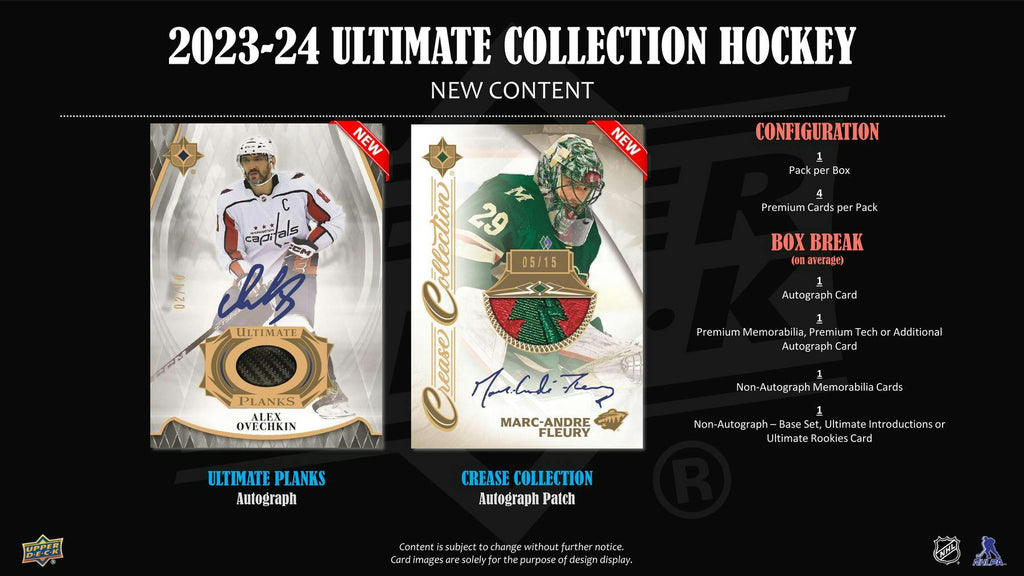 2023-24 Upper Deck Ultimate Collection Hockey Hobby Box (5/7)