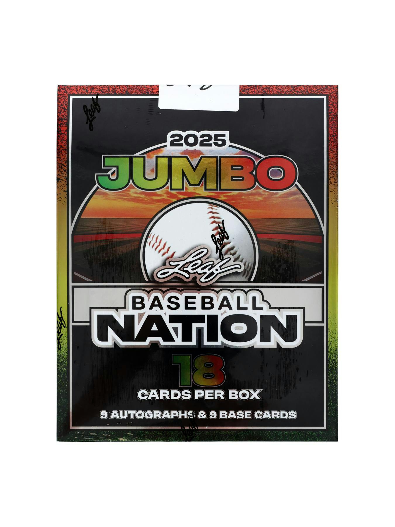 2025 Leaf Baseball Nation Hobby Jumbo Box (9/10)