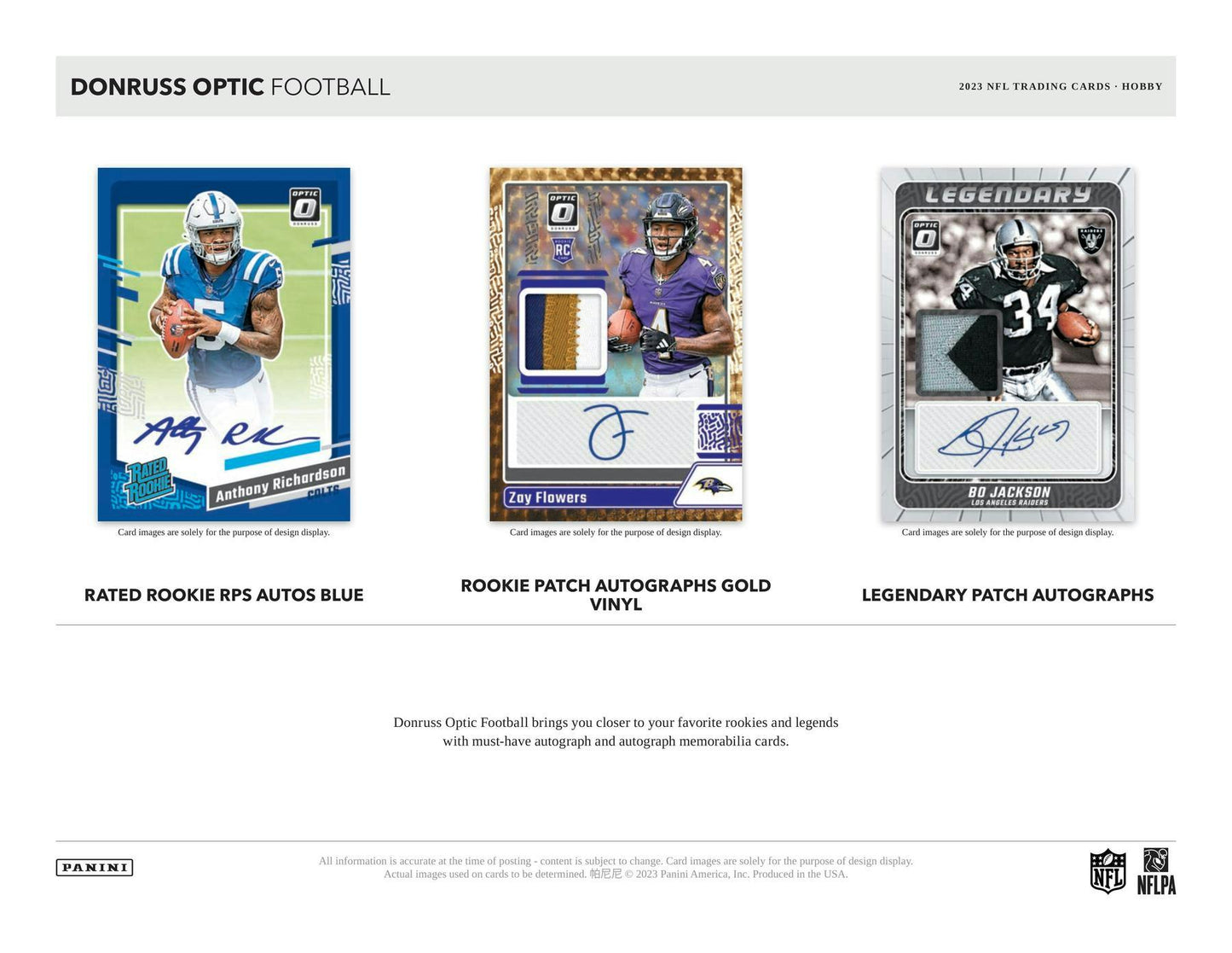 2023 Panini Donruss Optic Football, Hobby Box