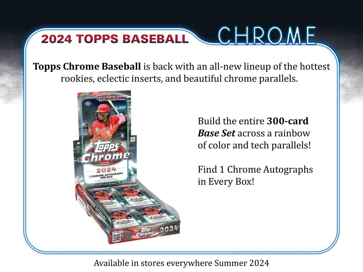 2024 Topps Chrome Baseball, Hobby Box