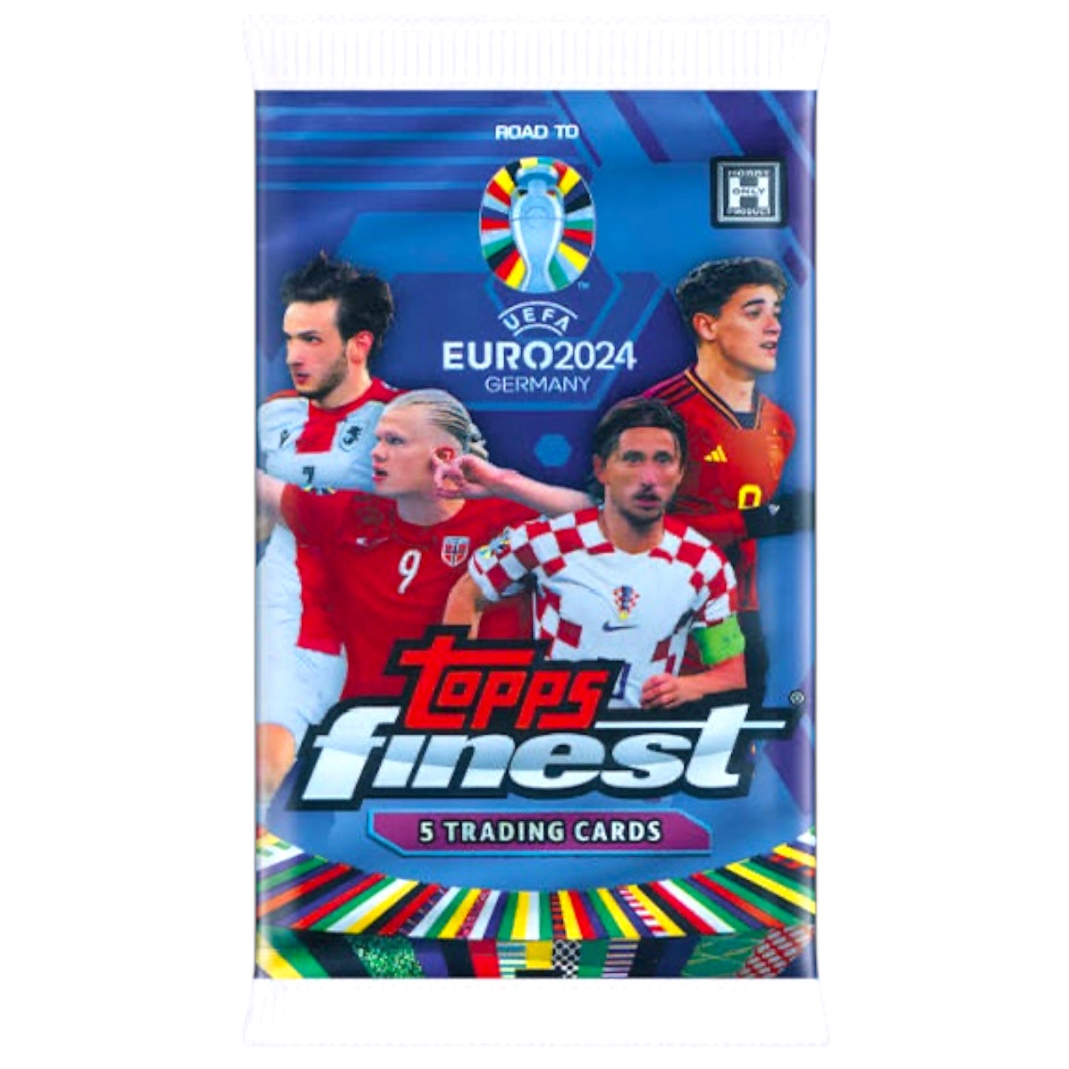 2023-24 Topps Finest Road to UEFA Euro Soccer Hobby Pack