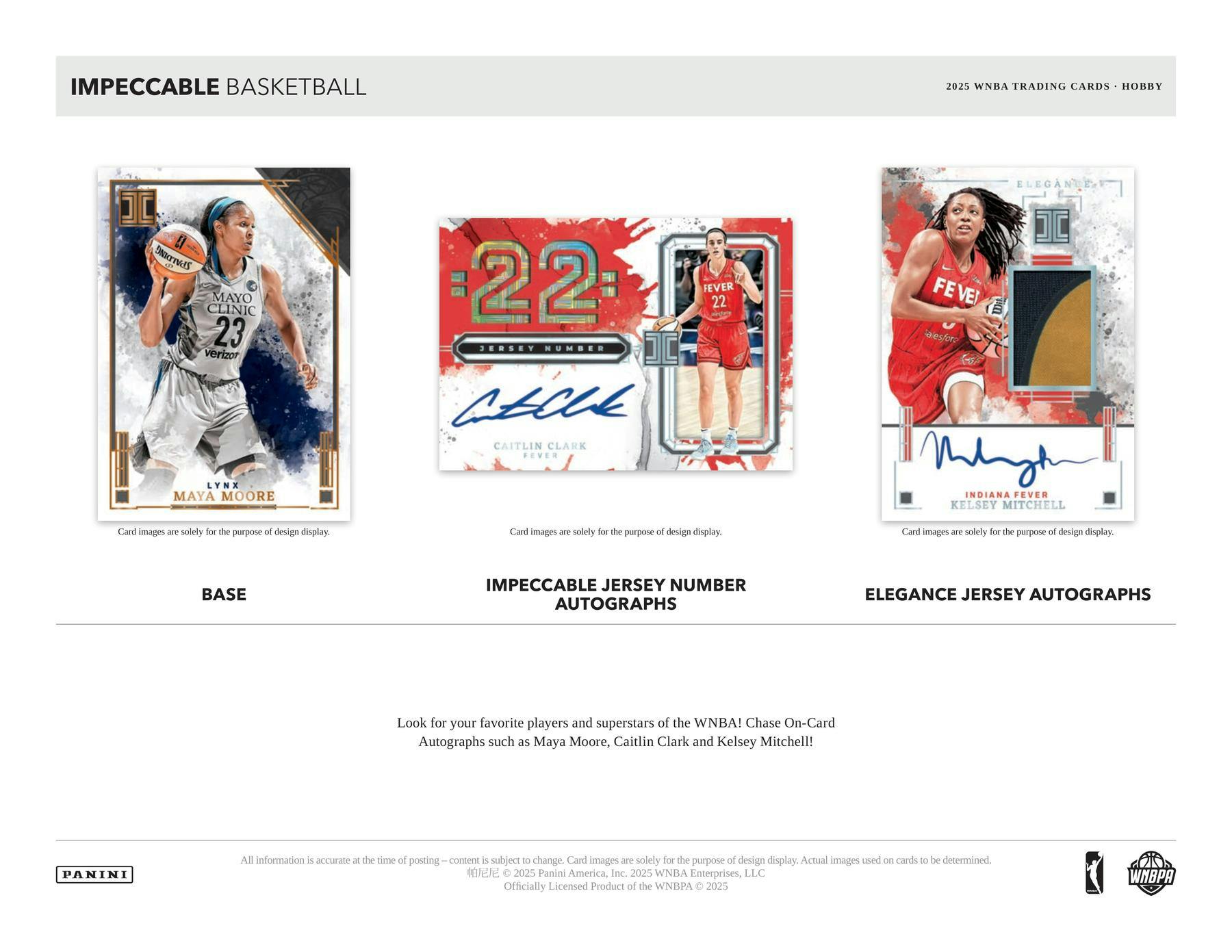 2025 Panini Impeccable WNBA Basketball 3-Box Hobby Case (12/23)