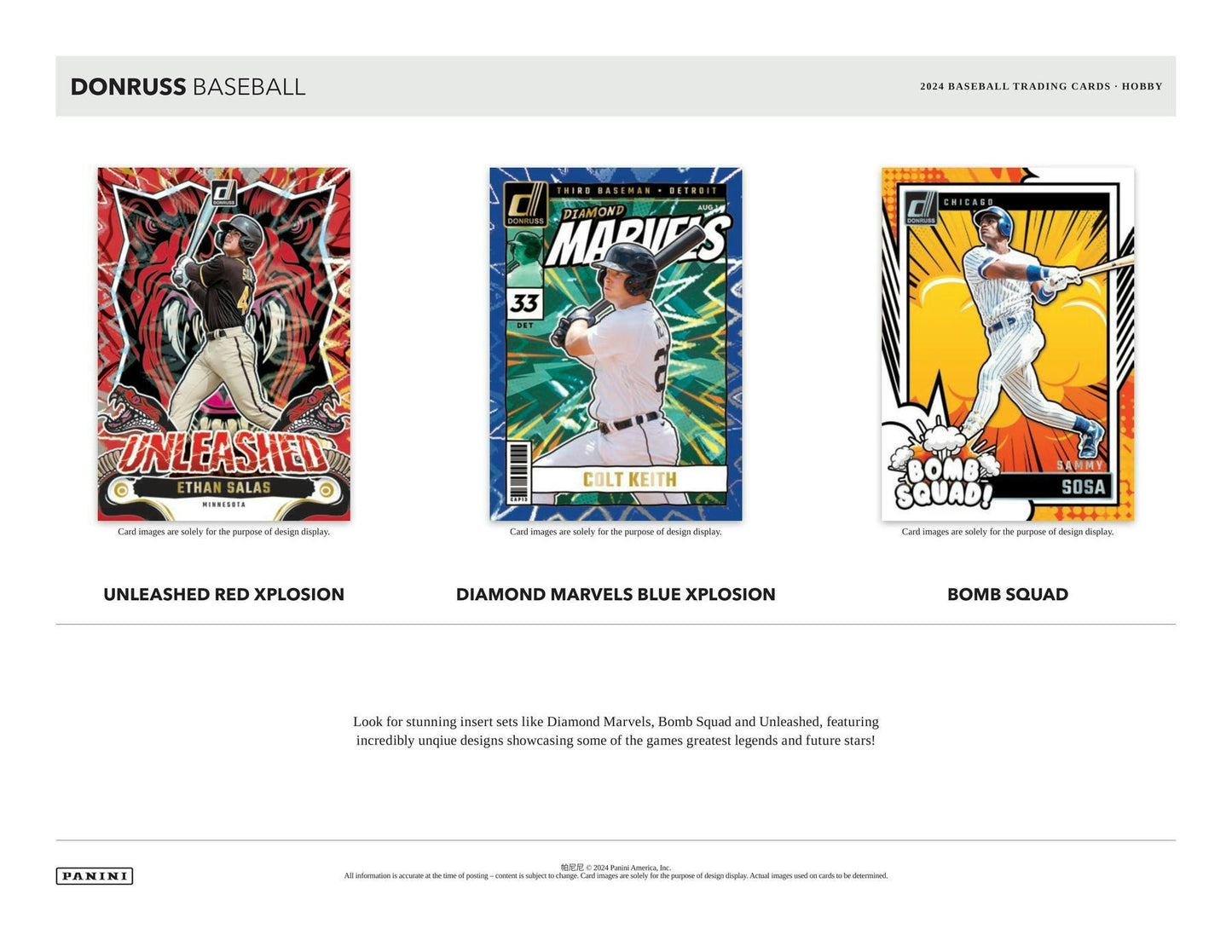 2024 Panini Donruss Baseball, Hobby Box