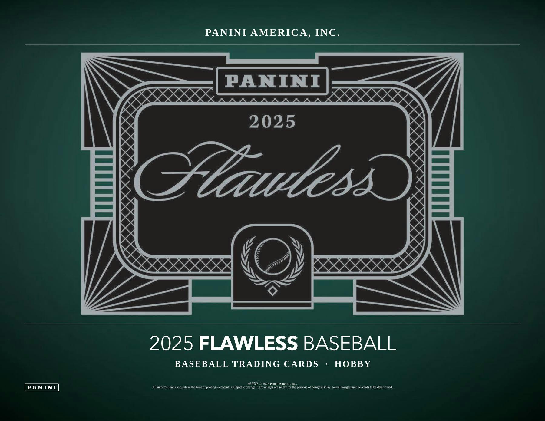 2025 Panini Flawless Baseball Hobby 2-Box Case (12/23)