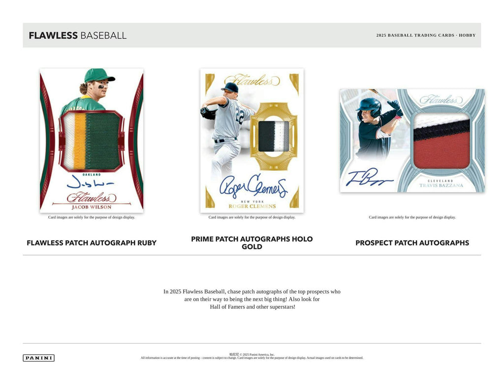 2025 Panini Flawless Baseball Hobby 2-Box Case (12/23)