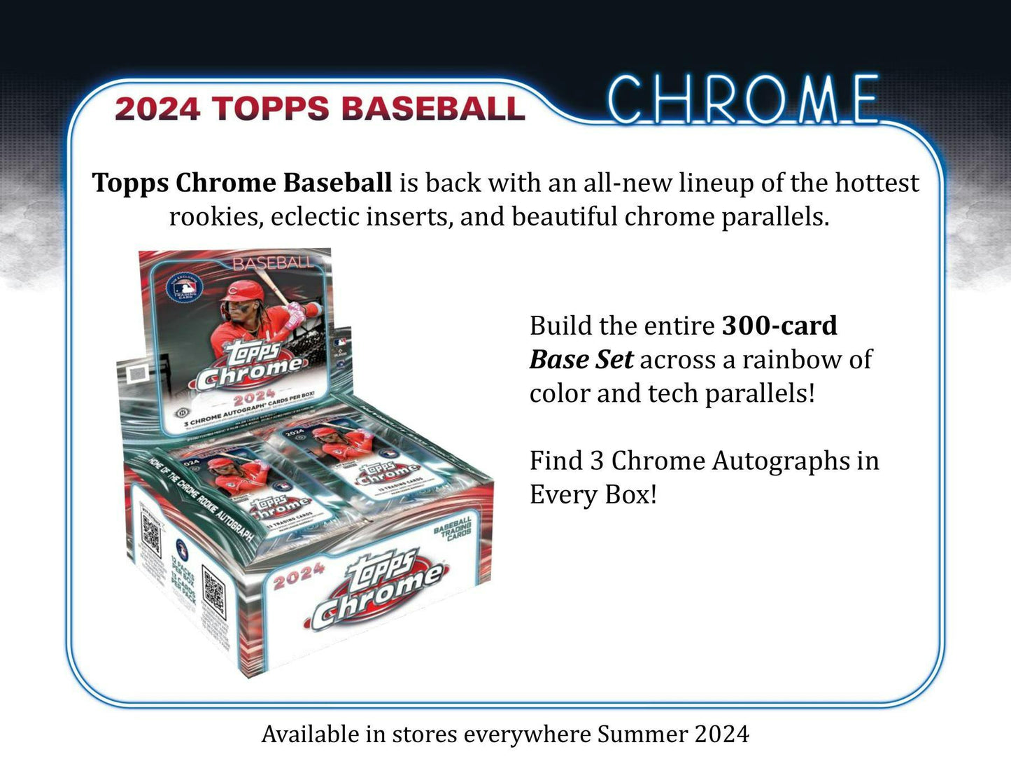 2024 Topps Chrome Baseball, Hobby Jumbo Box