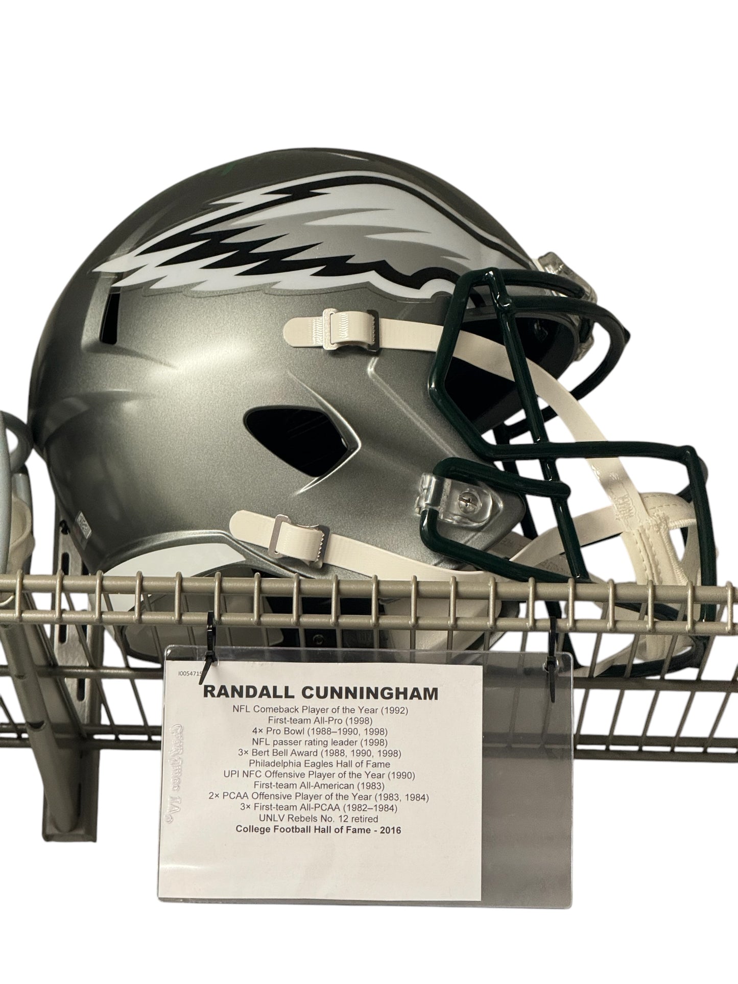 Randall Cunningham autographed full size helmet w/ COA