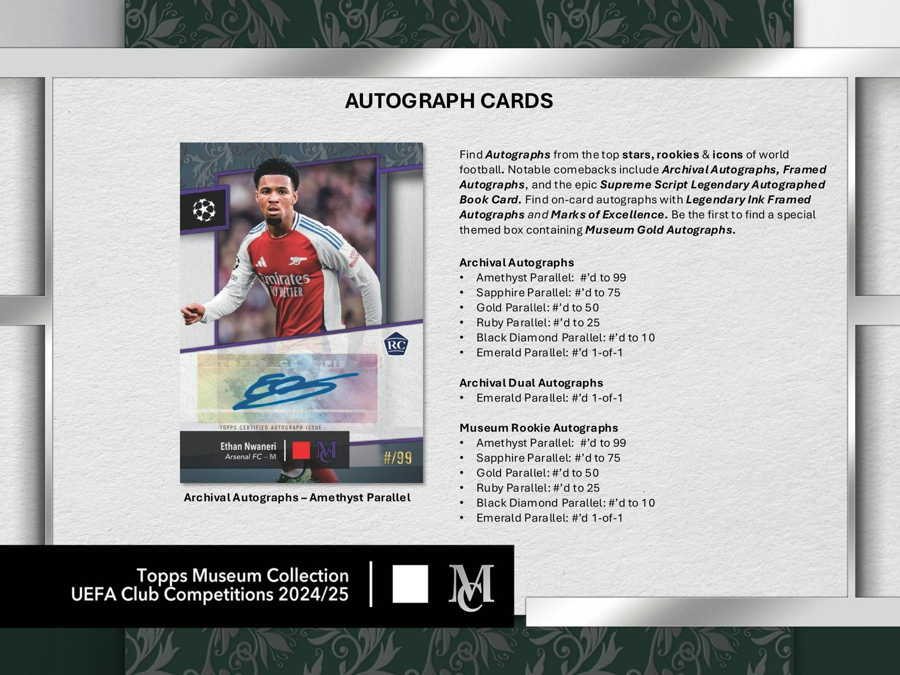 2024-25 Topps UEFA Club Competitions Museum Collection Soccer Hobby Box (12/30)